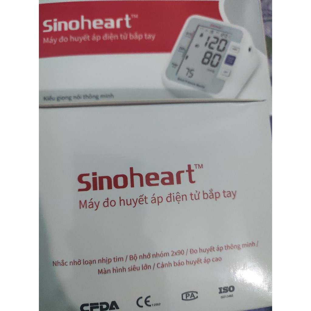 Máy đo huyết áp bắp tay Sinocare SINOHEART BA-801 bảo hành 3 năm 1 đổi 1