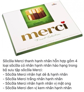 Socola Merci Finest Seclection 250g
