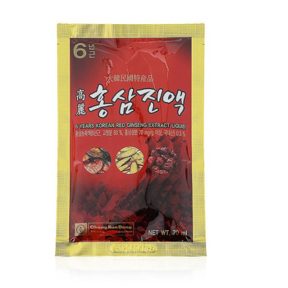 HỒNG SÂM NƯỚC 6 NĂM TUỔI [ DATE MỚI :2023 ] CHONG KUN DANG HÀN QUỐC 70ML x 30 gói | BigBuy360 - bigbuy360.vn