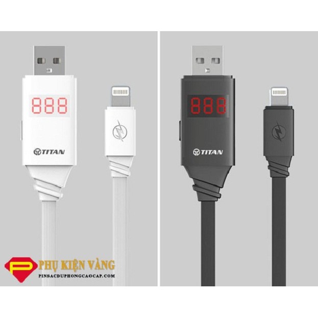 Cáp sạc iphone 5 thông minh Titan