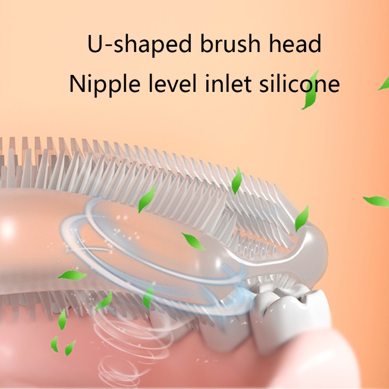 Bàn Chải Đánh Răng Tự Động Xoay 360 Độ Bằng Silicon Cho Bé