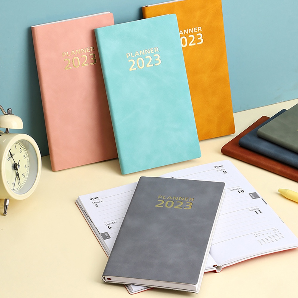 Sổ tay A6 mini 365 ngày 2023 thiết kế nhỏ gọn dùng lập kế hoạch hàng ngày hàng tuần tiện dụng