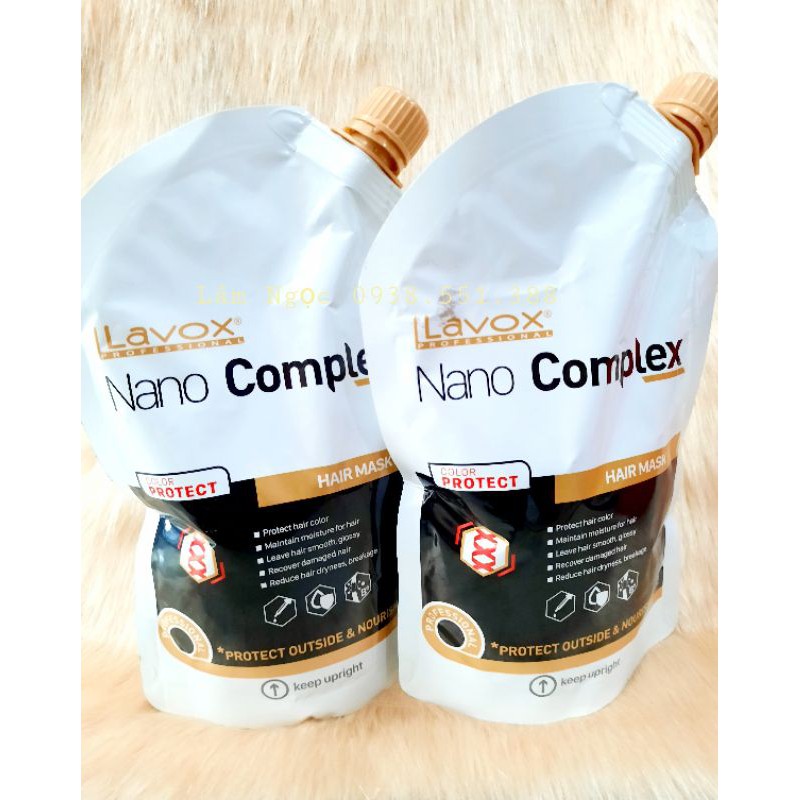 Kem Hấp, ủ, xả tóc Siêu dưỡng và khóa màu tóc nhuộm LAVOX NANO.
