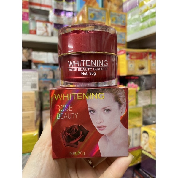 (Sỉ) Kem Whitening rose beauty huyết yến bông đỏ 30gram