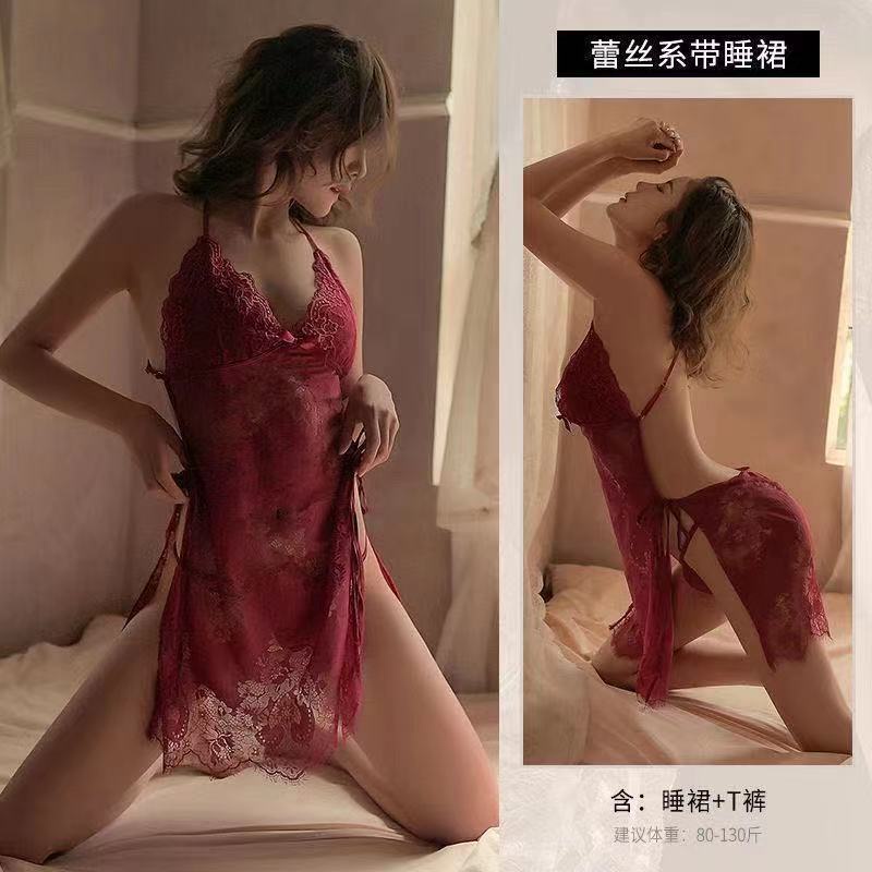 Bộ đồ ngủ sexy ren nữ tính Bộ Đồ Ngủ Hở Lưng Phối Ren Quyến Rũ Dành Cho Nữ VN03 | BigBuy360 - bigbuy360.vn