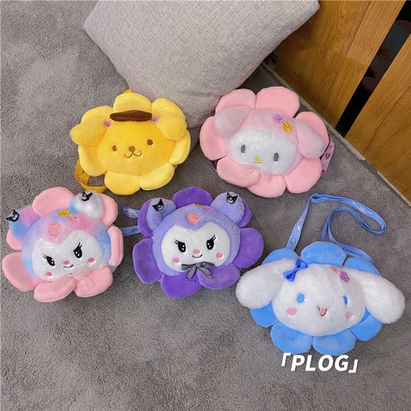 Túi Đeo Chéo Vai Hình Bông Hoa Xinh Xắn Dành Cho Nữ