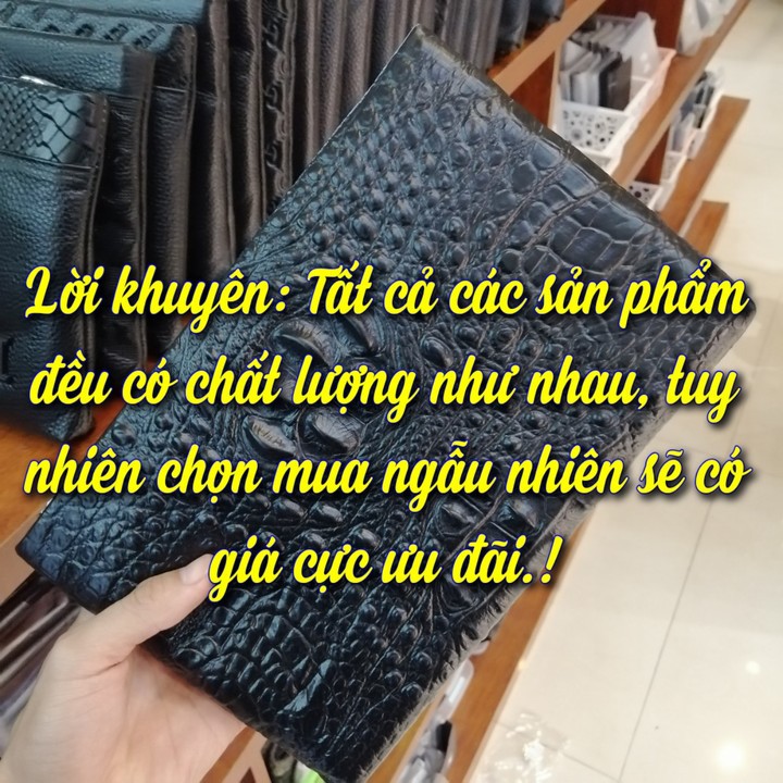 Clutch Nam/ Ví Cầm Tay Nam Full Da Bò Thật 100% Sản Phẩm Cao Cấp New Trend 2020 (BH 12 Tháng)