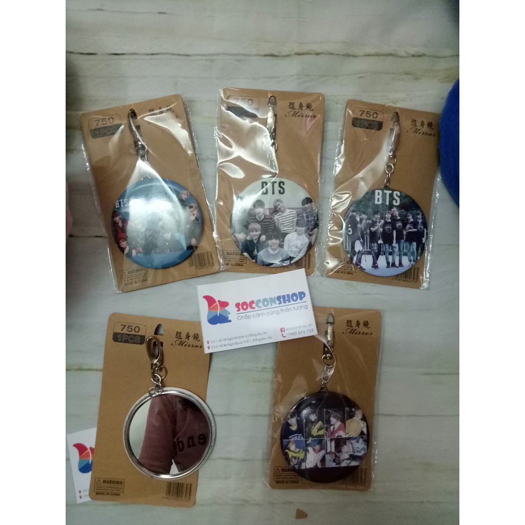 MÓC KHÓA GƯƠNG BTS