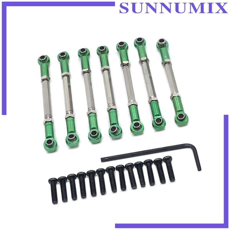 Set 7 Thanh Nối Bằng Nhôm Chuyên Dụng Cho WLtoys 104001 Xe Địa Hình Điều Khiển Từ Xa 1 / 10 Kèm Phụ Kiện