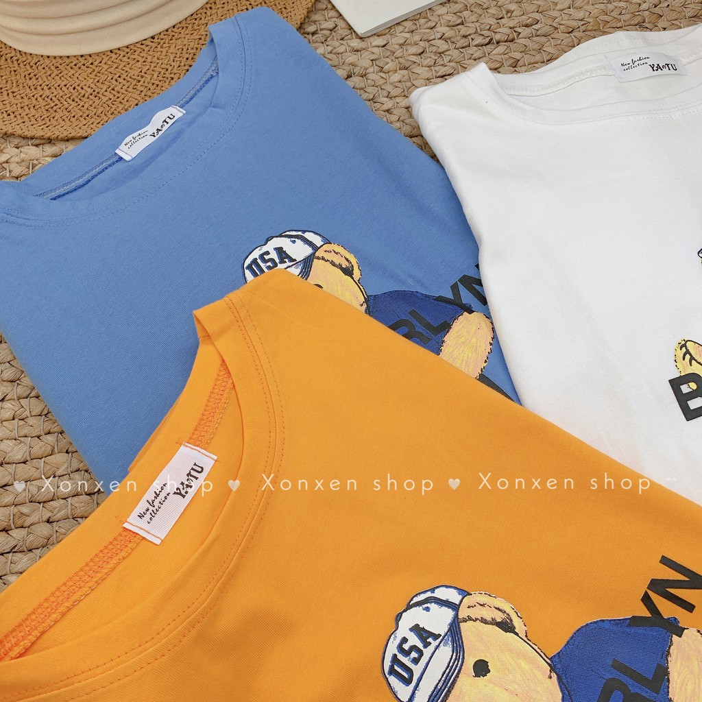 Áo phông rộng nữ, áo thun đẹp chất thun cotton mịn XONXEN SHOP freesize mã 13