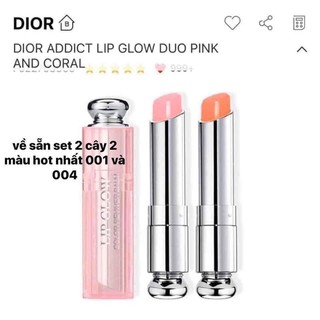 Set Son Dưỡng Dior Lip Glow 001 và 004