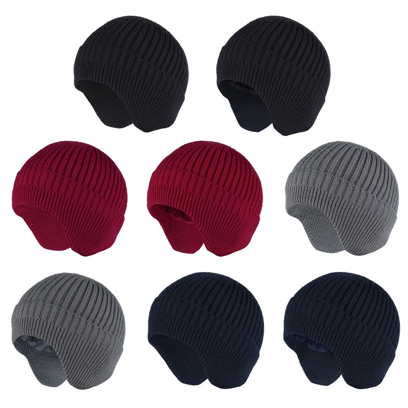 Mũ beanie bằng nỉ giữa ấm chống gió lạnh mùa đông thời trang