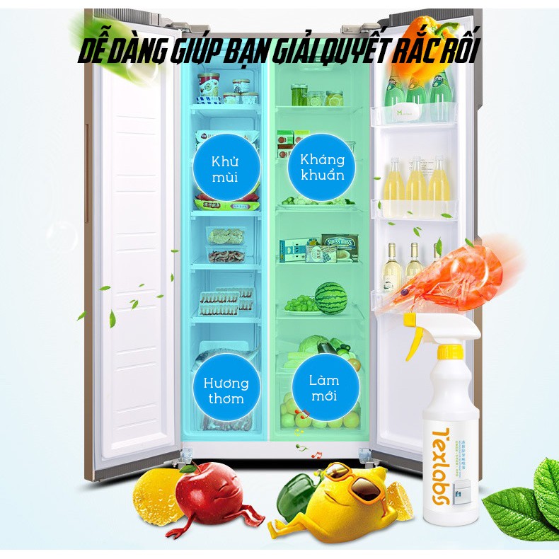 Dung Dịch Diệt Khuẩn Khử Sạch Mùi Hôi Cho Tủ Lạnh Cao Cấp Texlabs 500ml