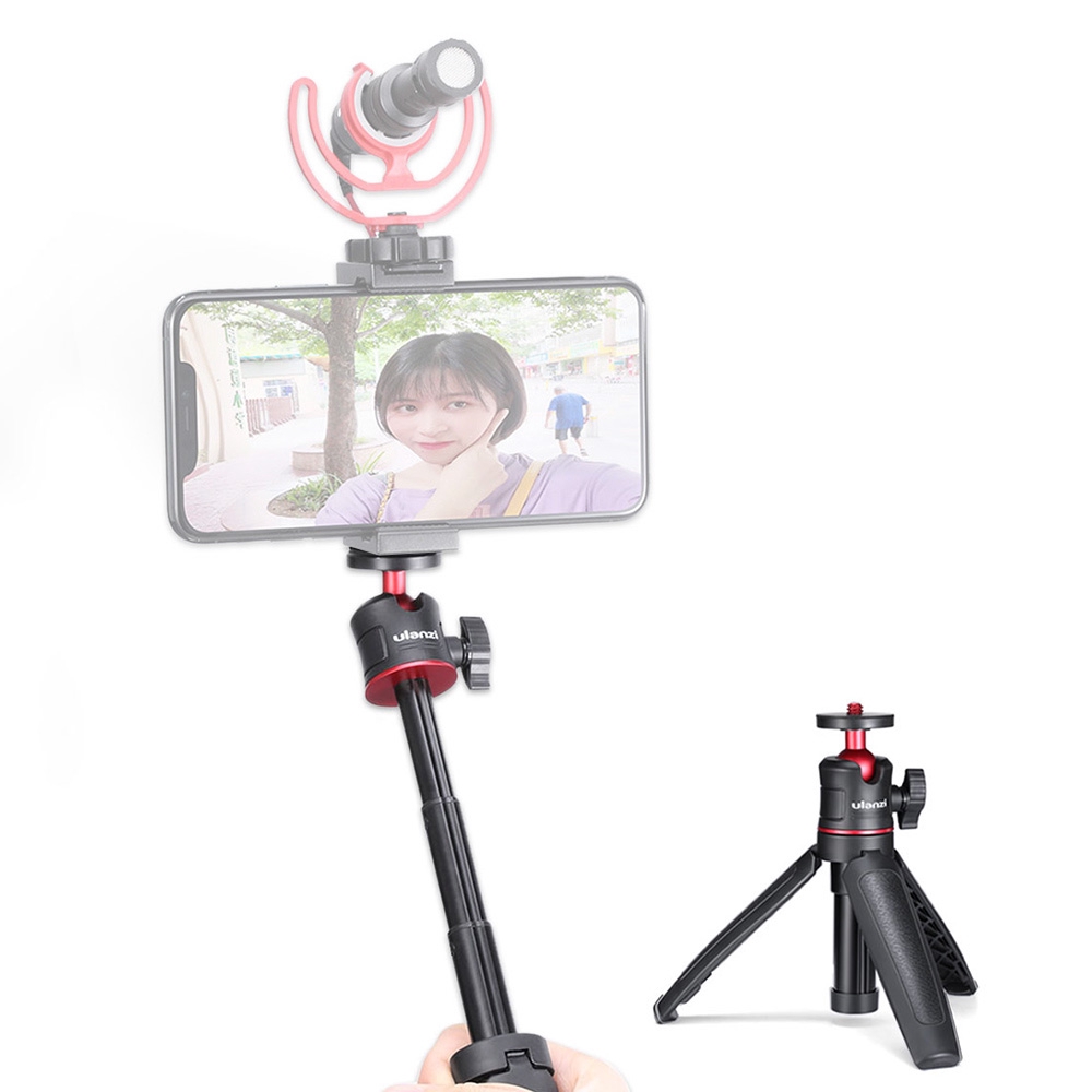 Ulanzi Giá Đỡ Ba Chân Mini MT-08 Để Bàn Có Thể Kéo Dài Kèm Đầu Bóng Hỗ Trợ Chụp Ảnh Selfie