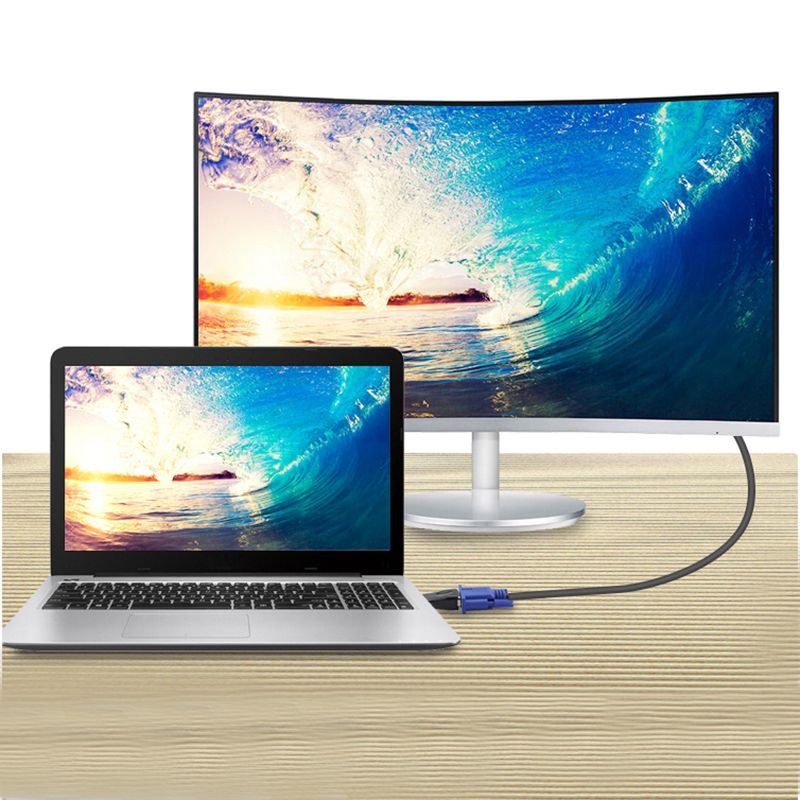 Đầu cắm chuyển đổi HDMI sang VGA có hỗ trợ tín hiệu âm thanh đầu ra