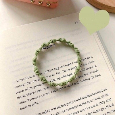 Dây buộc tóc đuôi ngựa kiểu gợn sóng thời trang cho nữ