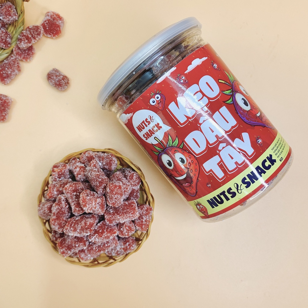 Kẹo Dâu Tây Hủ 400G - GÀ BEO FOOD