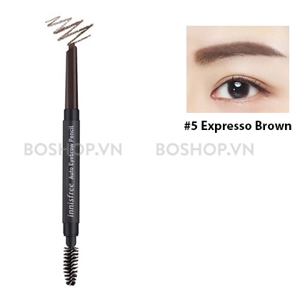 Chì Kẻ Mày Ngang Innisfree Auto Eyebrow Pencil [Hàng cắt seal để kiểm tra chất lượng sản phẩm]