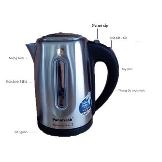 Ấm Siêu Tốc Panafresh Kettle KS-178 Hàng Nhập Khẩu