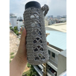 Túi đựng bình nước handmade bằng sợi dệt