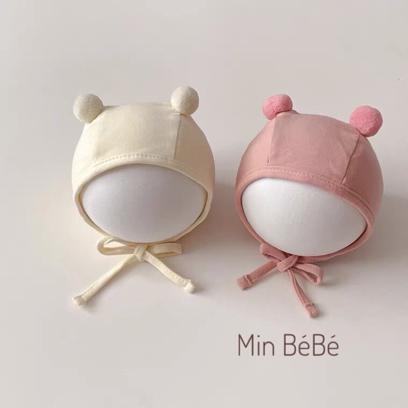 Mũ cục bông cho bé 0-12m Min Bé Bé