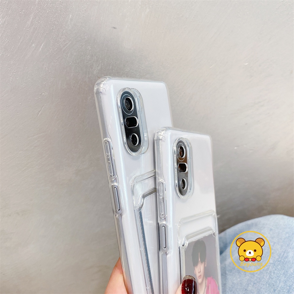 Ốp Điện Thoại Mềm Mỏng Có Ngăn Đựng Thẻ Cho Xiaomi Mi 12 12X 12 11T 11 Ultra 10 Lite 10T 11T Pro Poco F4 GT M4 Pro 5G X3 Pro NFC M3 Pro F3 X2