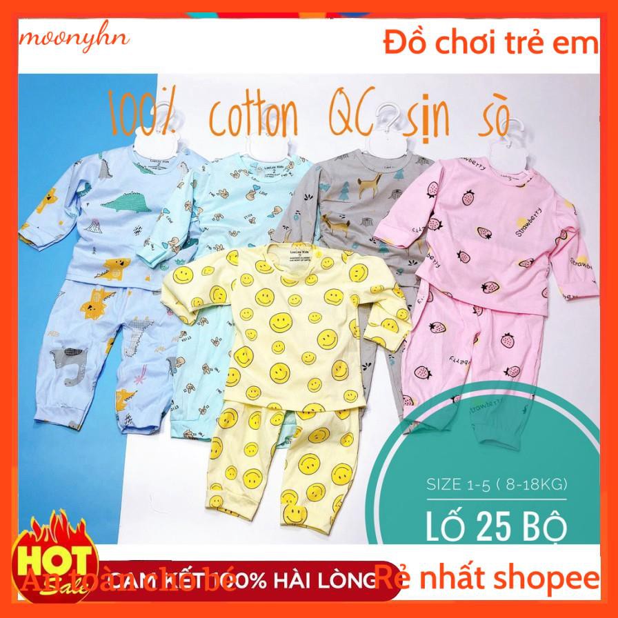 Bộ quần áo trẻ em thông hơi cotton dài tay cho bé , quần áo trẻ em mùa thu đông <3