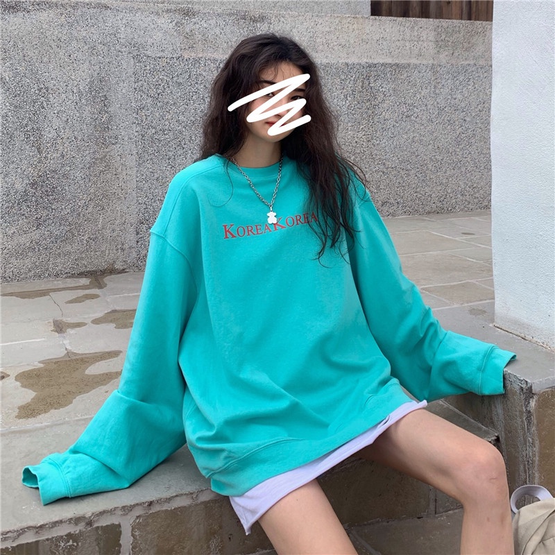 NRVP Mới Áo Thun Tay Dài Dáng Rộng In Chữ Phong Cách Hàn Quốc 2023