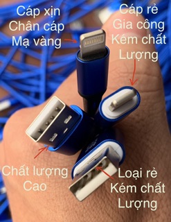 Dây sạc Iphone, Android 1m/2m/3m Bọc dù hỗ trợ sạc nhanh