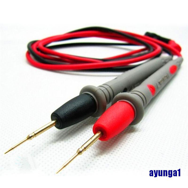 (ayunga1) 2pcs Hot Universal Digital Multimeter Multi Meter Test Lead Probe Wire Pen Cable