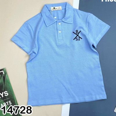 ÁO THUN POLO TRƠN SIZE ĐẠI CHO BÉ TRAI 19-50KG - BIGBABYSHOP
