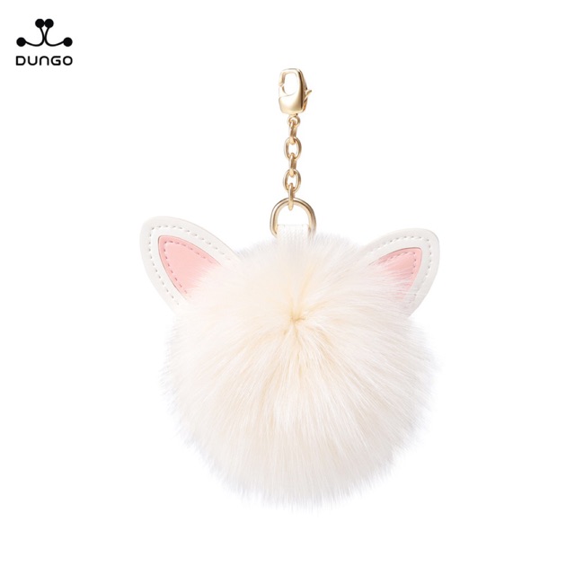 Charm Treo Tròn Tai Mèo Lông Trắng JUST STAR DU110125-48