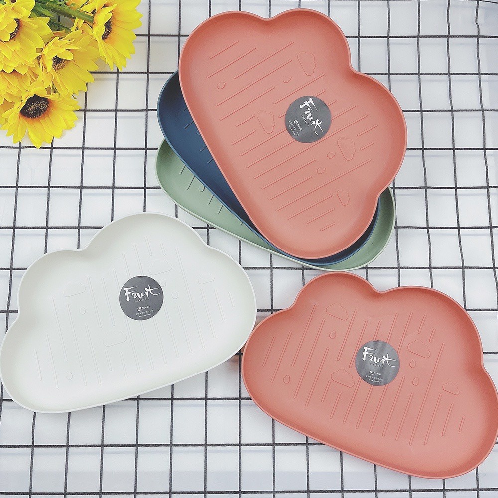 Khay ăn dặm Ô tô / Đám mây ngộ nghĩnh cho bé trai bé gái, khay hoa quả - AD11