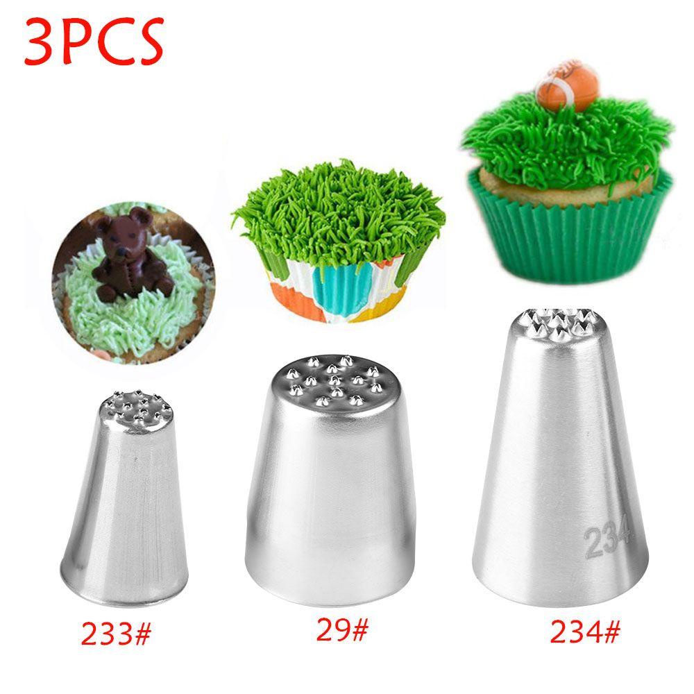 Bộ 1 / 3 Đuôi Bắt Bông Kem Bằng Thép Không Gỉ Tiện Dụng