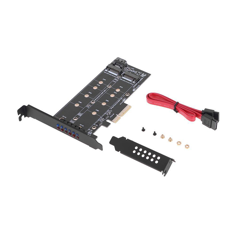 Thẻ Chuyển Đổi Pci-E 4x Sang Ngff Pcie Ssd B-Key + M-Key M.2 Ngff + Nvme Dual Giao Diện | BigBuy360 - bigbuy360.vn