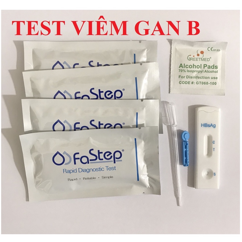 Bộ Test Thử Viên Gan B HBsAg Fastep, Xét Nghiệm Nhanh Kết Quả Chính Xác, An Toàn & Tiết Kiệm Chi Phí. Chính Hãng Mỹ