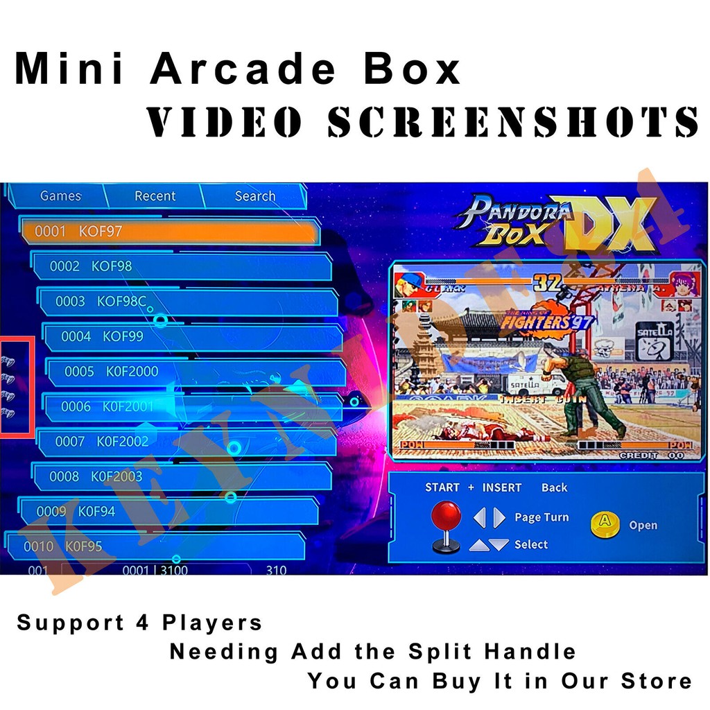 Máy Chơi Game Pandora Box DX Với 4080 Game 2D và 150 Game 3D kết nối với nhiều loại màn hình chẳng hạn như LCD, TV, PC