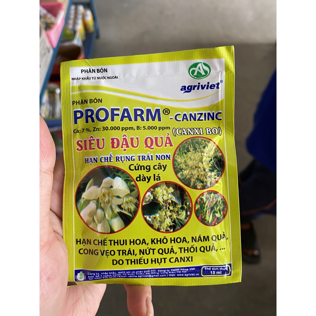 Profarm - Canzino Siêu đậu quả - Hạn chế rụng trái non