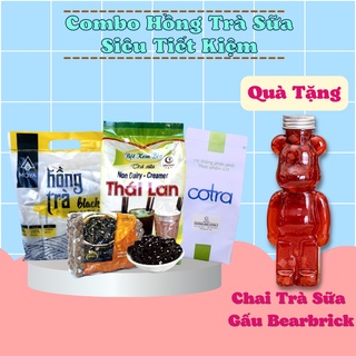 Set Nguyên Liệu Pha Hồng Trà Sữa Siêu Tiết Kiệm-30Ly (TC 250g + Bột KBéo 3Ly + Đường Cotra 1kg + Hồng Trà Moya)