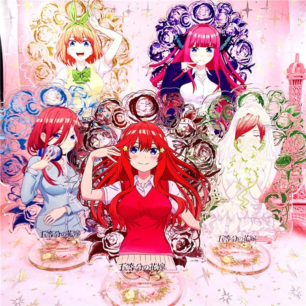 Lilyes Mô Hình Nhân Vật Anime Nakano Miku Thời Trang Bằng Acrylic Có Giá Đỡ Để Bàn Trang Trí