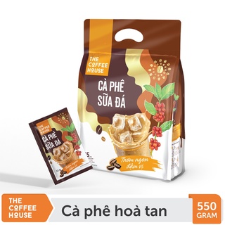  1 Túi 25 Gói lớn * 22 G  gói Cà Phê Sữa Đá The Coffee House THƠM NGON ĐẬM VỊ 