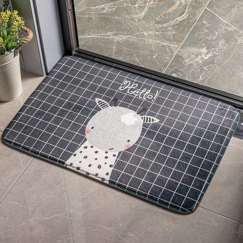 Cartoon Door Mat Cửa Mat Thảm Phòng ngủ Cửa Mat Phòng tắm Phòng tắm Không trơn trượt Mat Hấp thụ chân Mat