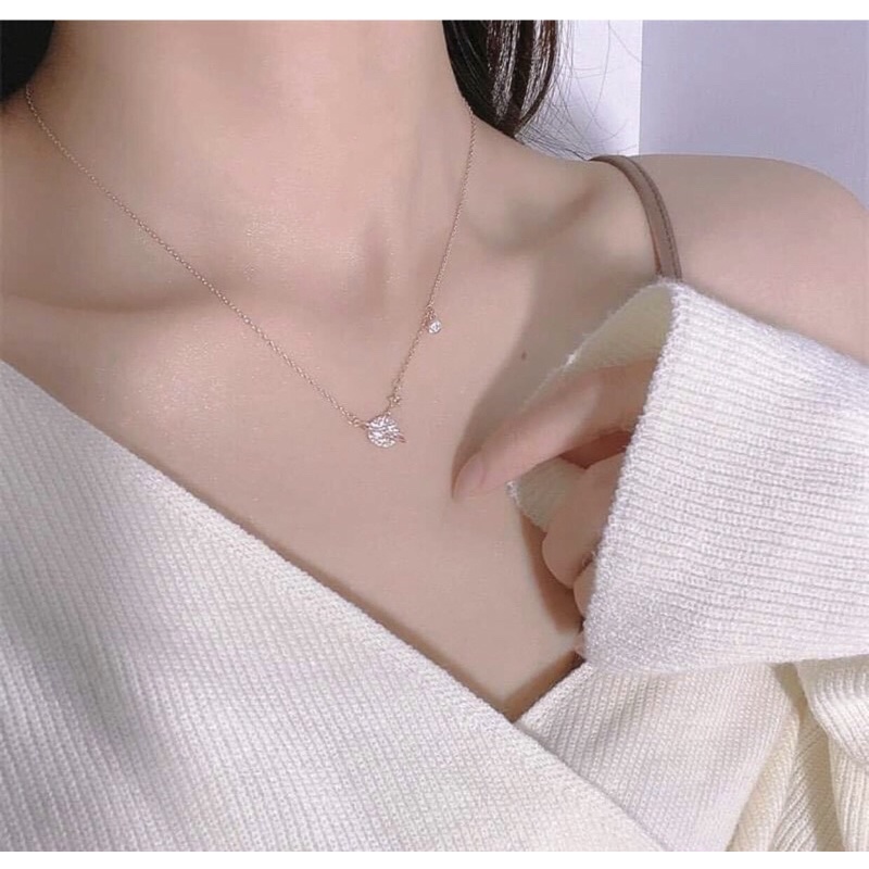 dây chuyền mặt tròn kiểu mới, dây chuyền nữ bạc chuẩn