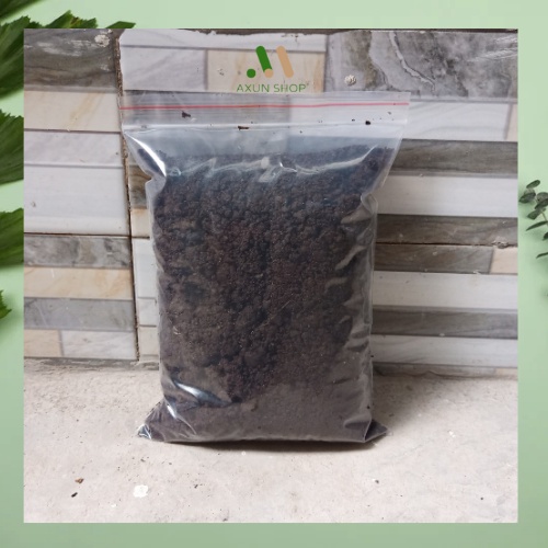 Phân trùn quế, phân bón hữu cơ trồng cây 100% nguyên chất túi 1kg tiện lợi