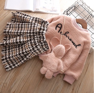 Set đồ thỏ cho bé kèm túi thỏ có khoá