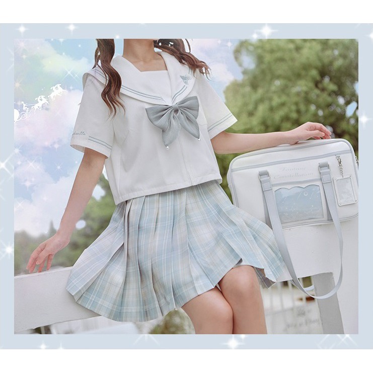 [Order] [Chính hãng] [SNBL] Chân váy đồng phục Seifuku/JK cạp cao thêu giày pha lê Cinderella