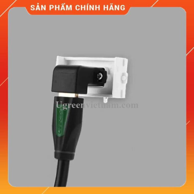 [CHÍNH HÃNG] Hạt Wallplate HDMI âm tường bẻ góc 90 độ Ugreen UG-20318 chính hãng