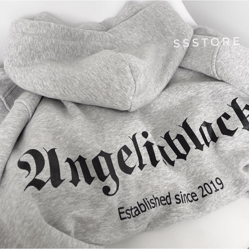 Áo Hoodie nỉ xám chữ 2019 unisex ảnh thật SSSTore