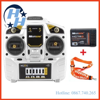 [Tặng kèm dây đeo TX] Bộ điều khiển 6 kênh microzone MC6C (TX RX nâng cấp)