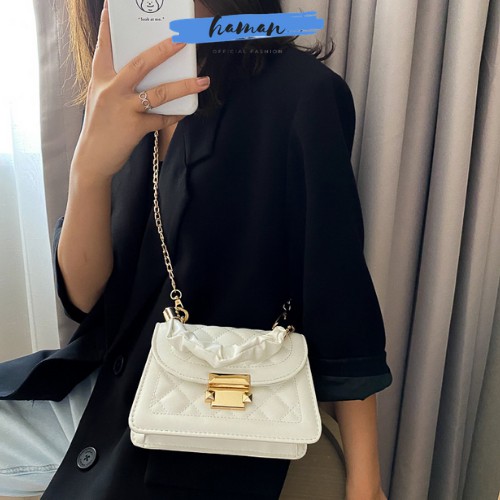 [Mã WAMT2405 giảm 10K đơn 0K] Túi Xách Nữ Đeo Chéo Thời Trang Thịnh Hành Hàn Quốc Mix Dây Xích Nhỏ Siêu Đẹp TX01 - HAMAN | BigBuy360 - bigbuy360.vn